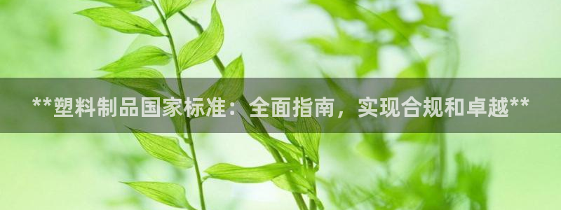 太阳集团城网站2007：**塑料制品国家标准：全面指南，实现