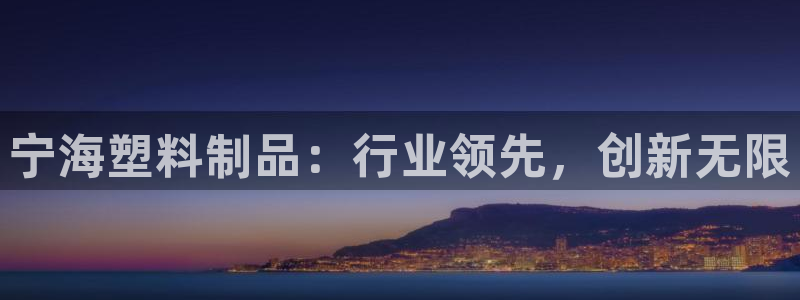 太阳集团是怎样一个公司：宁海塑料制品：行业领先，创新无限