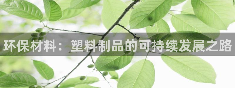 太阳集团游戏城旧版1382：环保材料：塑料制品的可持续发展之