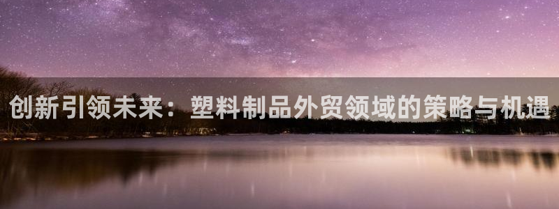 太阳成集团老板照片：创新引领未来：塑料制品外贸领域的策略与机