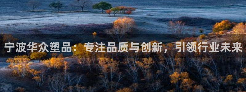 太阳集团入口官网首页：宁波华众塑品：专注品质与创新，引领行业